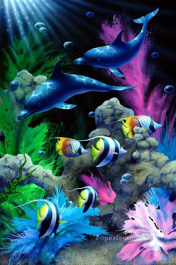 Enchanted Waters under sea Oil Paintings